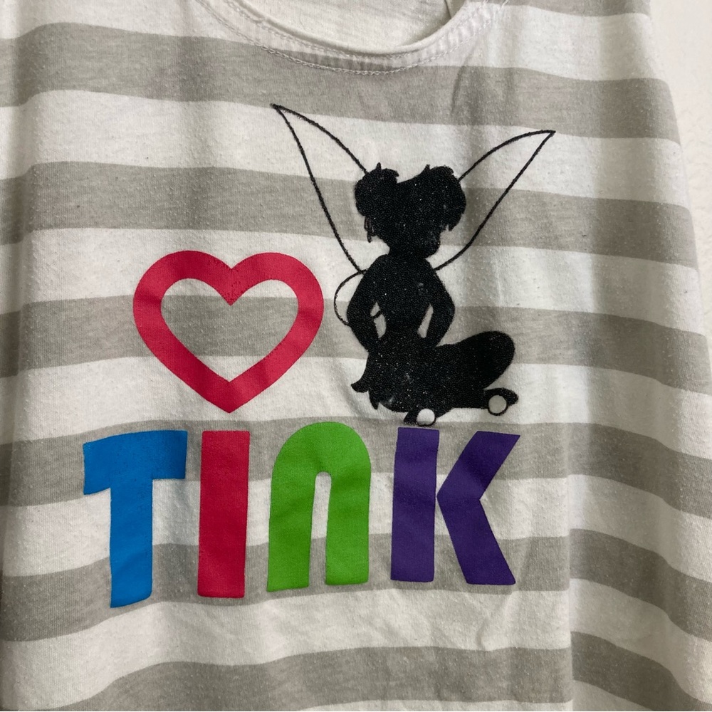 Disney Park - Tink Tank Top - White/Gray - Size Small - Picture 2 of 6